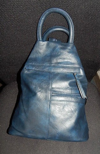 Leder rucksack 44x30x15 - leder,