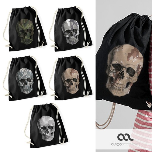 Turnbeutel totenkopf - turnbeutel,